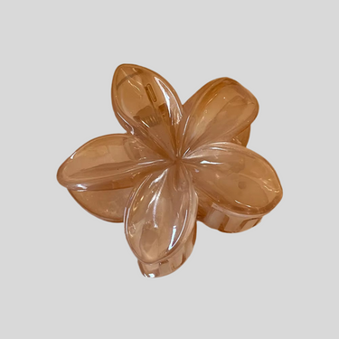 HIBISCUS FLOWER HAIR CLIP 8CM NEUTRAL MULTI - STUDIO JO STORE